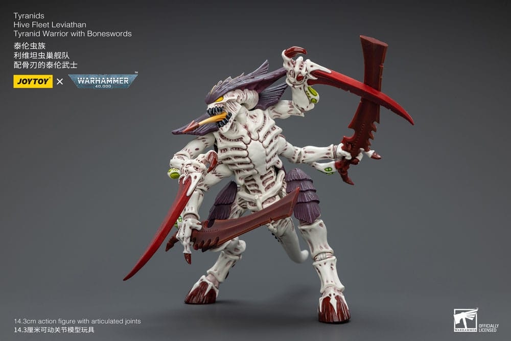 Warhammer 40k Action Figure 1/18 Tyranids Hive Fleet Leviathan Tyranid Warrior with Boneswords 12 cm (Totalpris 799,-)
