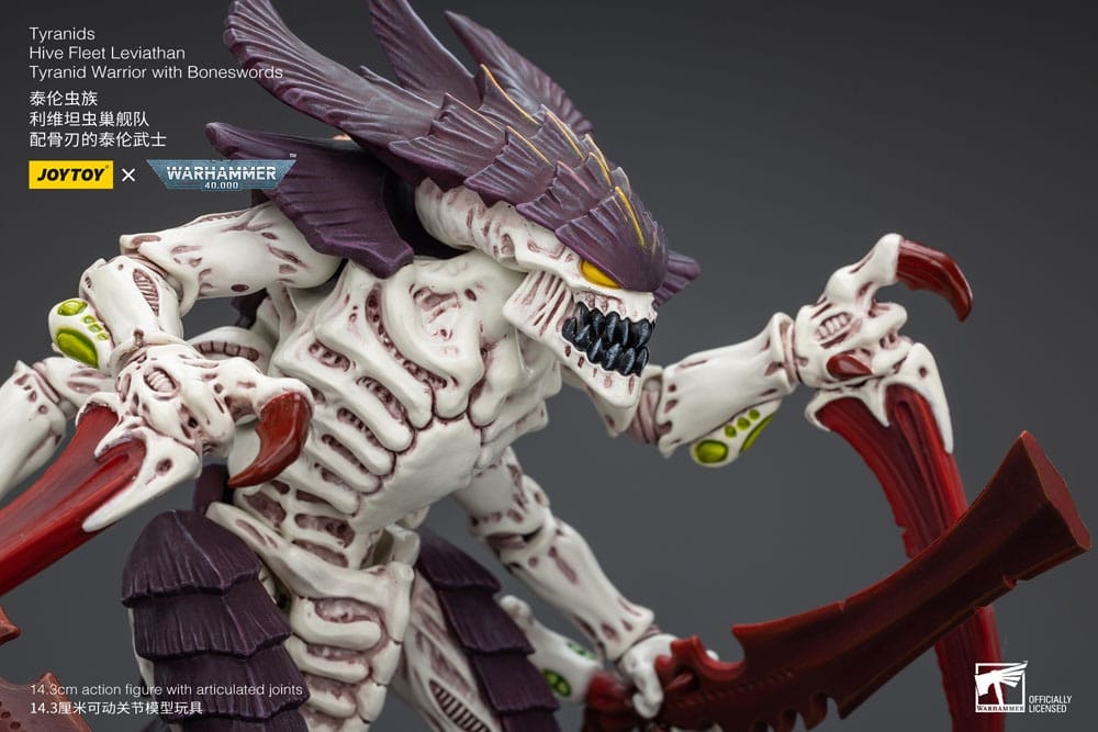 Warhammer 40k Action Figure 1/18 Tyranids Hive Fleet Leviathan Tyranid Warrior with Boneswords 12 cm (Totalpris 799,-)