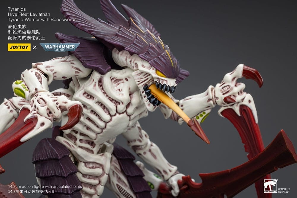 Warhammer 40k Action Figure 1/18 Tyranids Hive Fleet Leviathan Tyranid Warrior with Boneswords 12 cm (Totalpris 799,-)