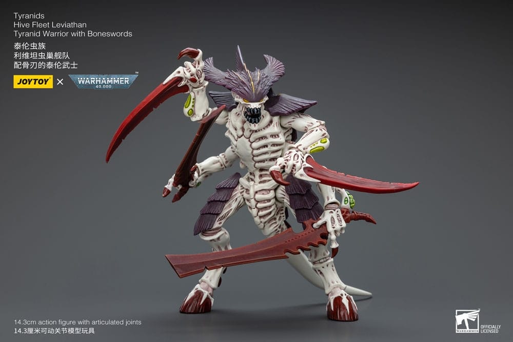 Warhammer 40k Action Figure 1/18 Tyranids Hive Fleet Leviathan Tyranid Warrior with Boneswords 12 cm (Totalpris 799,-)