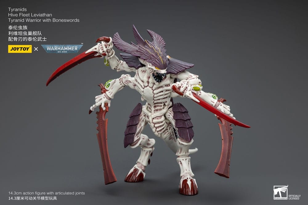Warhammer 40k Action Figure 1/18 Tyranids Hive Fleet Leviathan Tyranid Warrior with Boneswords 12 cm (Totalpris 799,-)