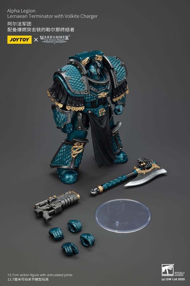 Warhammer The Horus Heresy Action Figure Alpha Legion Lernaean Terminator with Volkite Charger 20 cm (Totalpris 798,-)