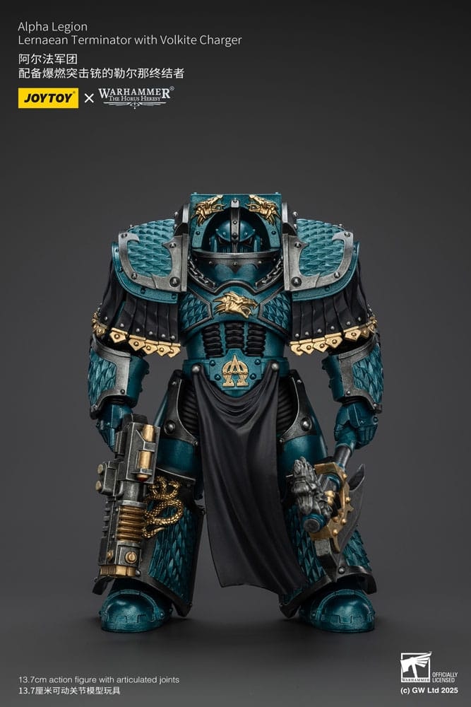 Warhammer The Horus Heresy Action Figure Alpha Legion Lernaean Terminator with Volkite Charger 20 cm (Totalpris 798,-)