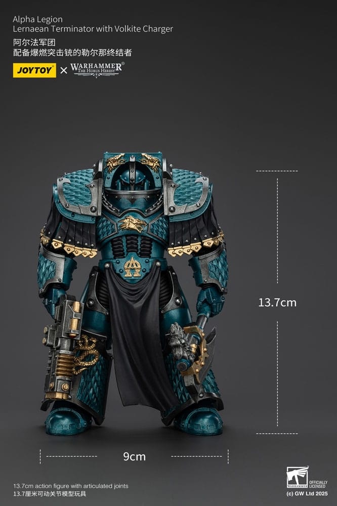 Warhammer The Horus Heresy Action Figure Alpha Legion Lernaean Terminator with Volkite Charger 20 cm (Totalpris 798,-)