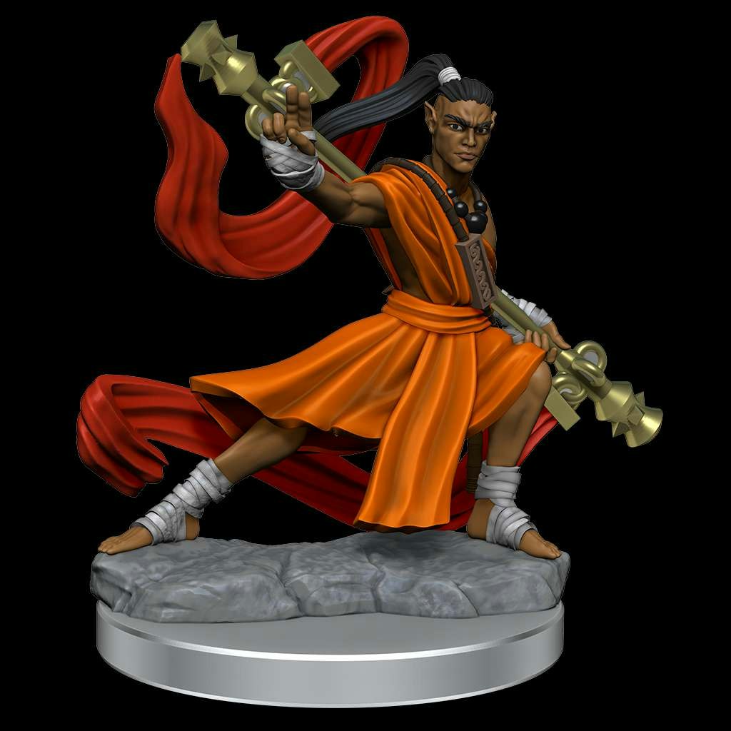 D&D frameworks Elf monk male