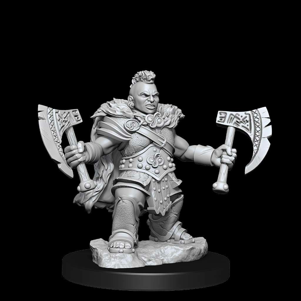 D&D frameworks Dwarf Barbarian female