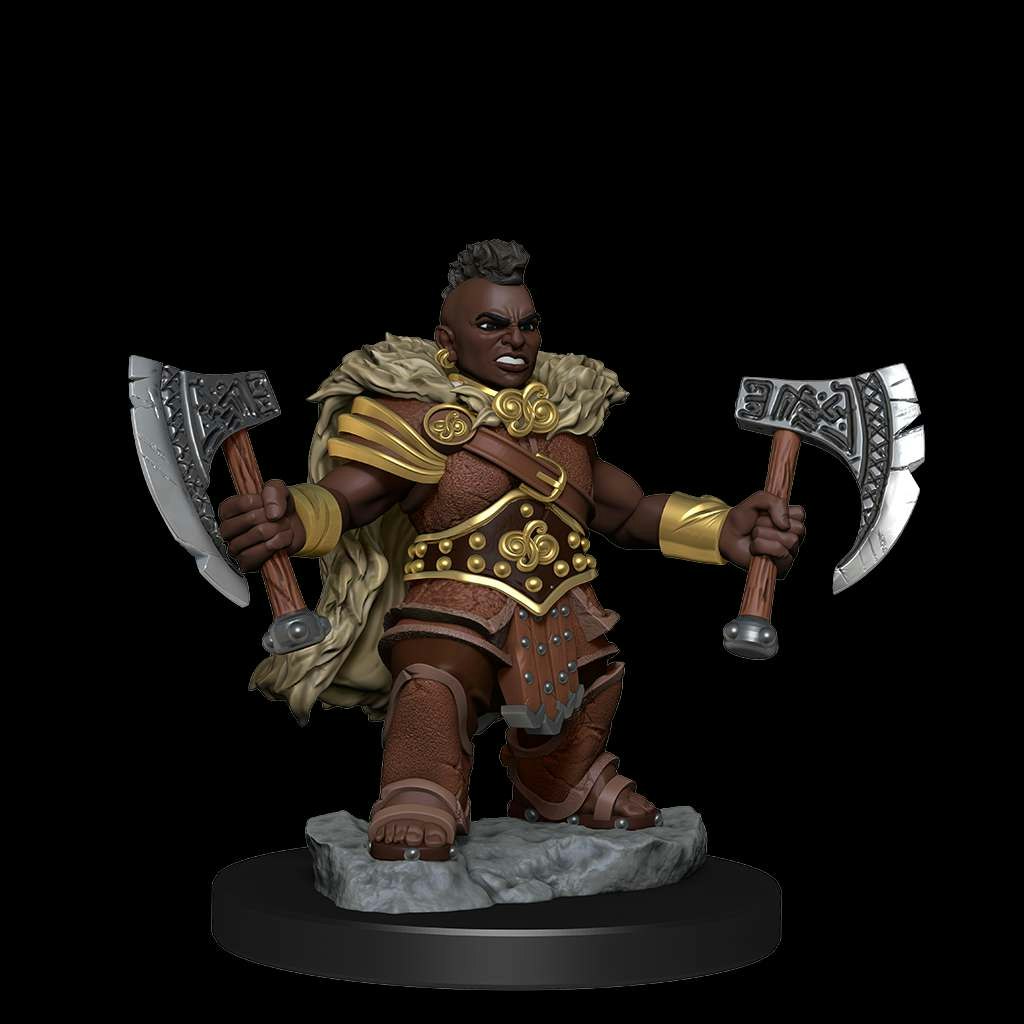 D&D frameworks Dwarf Barbarian female