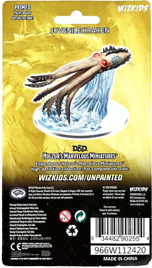 D&D Nolzur's marvelous miniatures Juvenile Kraken