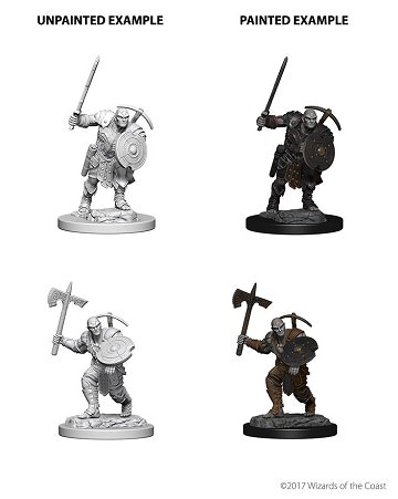 D&D Nolzur's marvelous miniatures Earth Genasi fighter 2 pack
