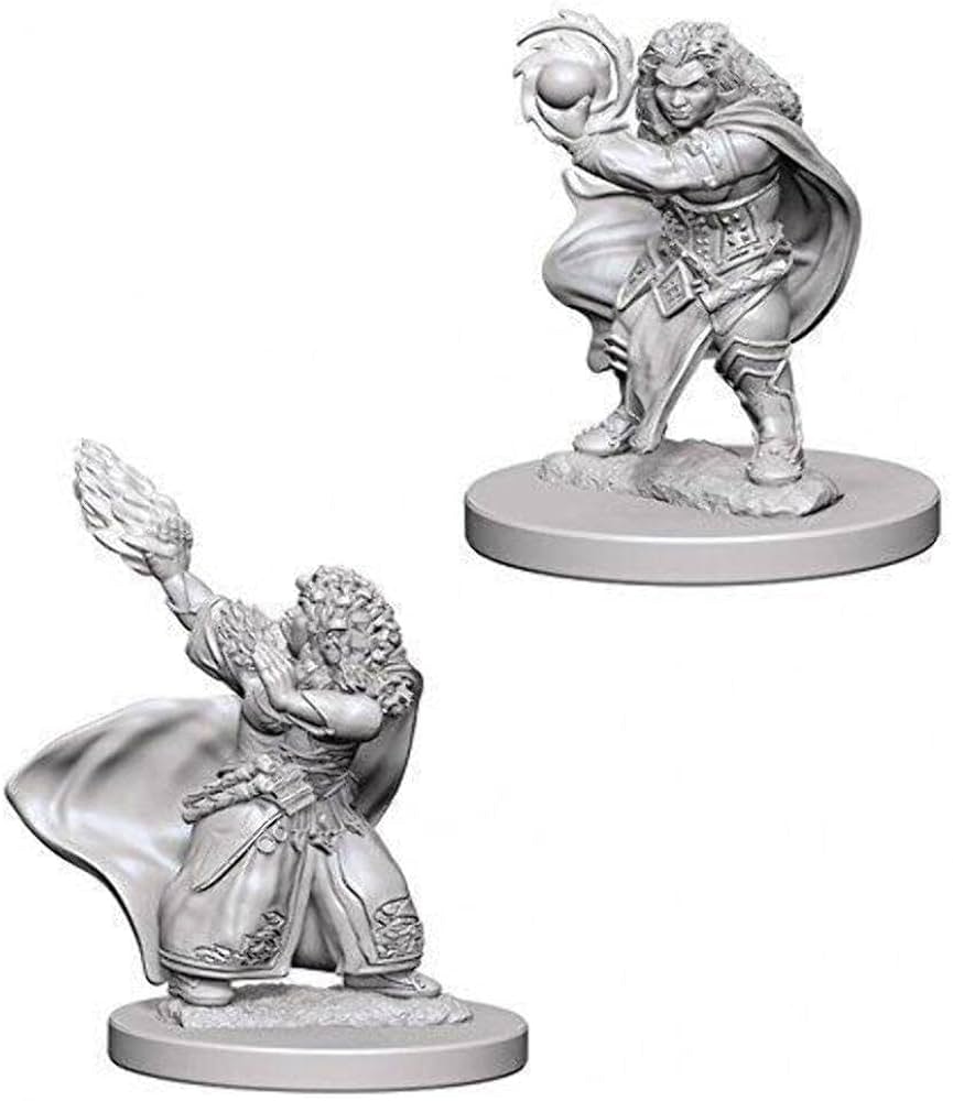 D&D Nolzur's marvelous miniatures Dwarf female Wizard 2 pack