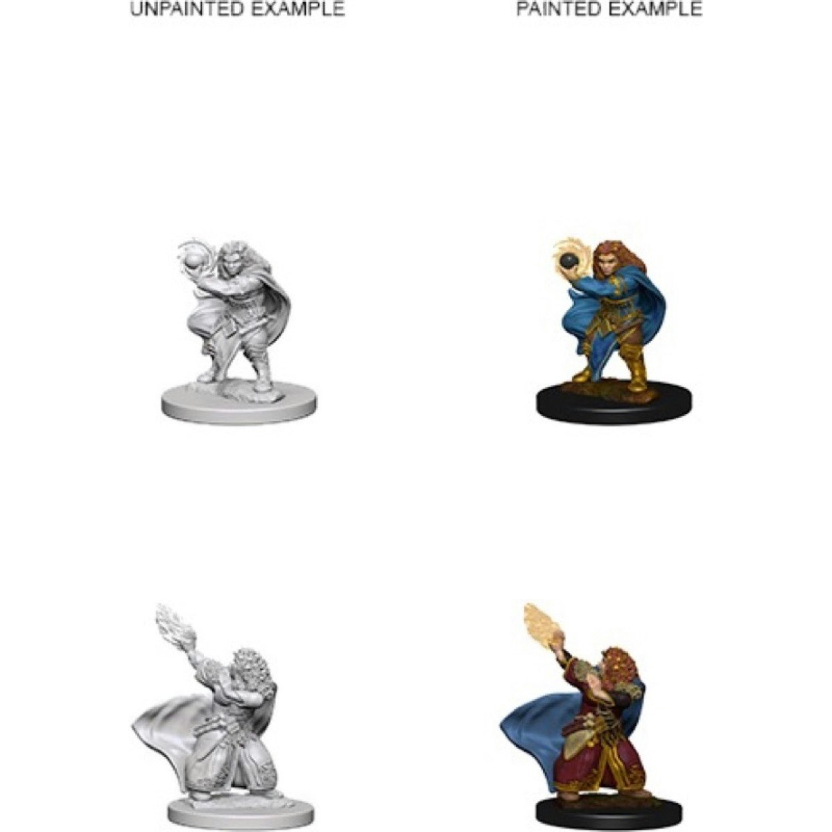 D&D Nolzur's marvelous miniatures Dwarf female Wizard 2 pack