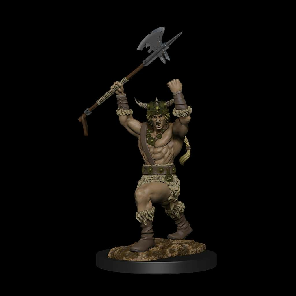 D&D Nolzur's marvelous miniatures Human barbarian male 2 pack