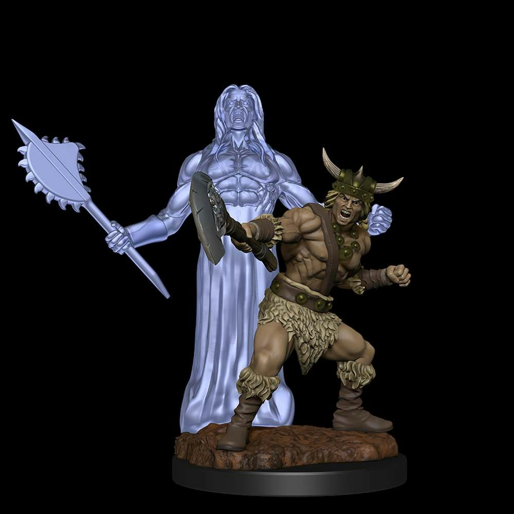 D&D Nolzur's marvelous miniatures Human barbarian male 2 pack
