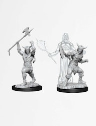 D&D Nolzur's marvelous miniatures Human barbarian male 2 pack