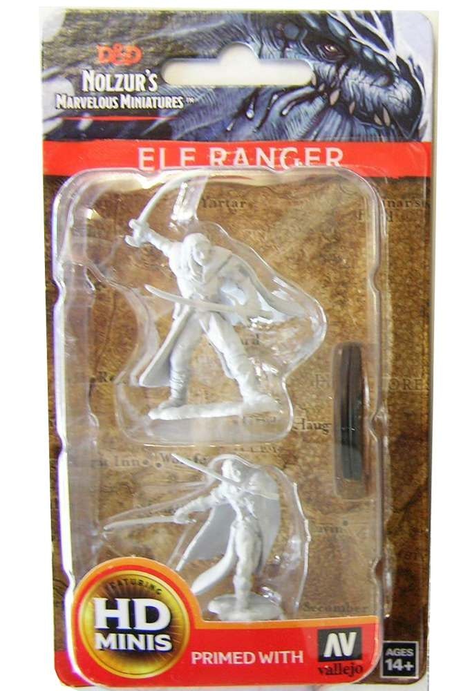 D&D Nolzur's marvelous miniatures Elf ranger male 2 pack