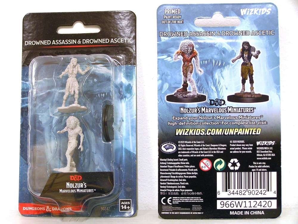 D&D Nolzur's marvelous miniatures Drowned assassin & ascetic 2 pack