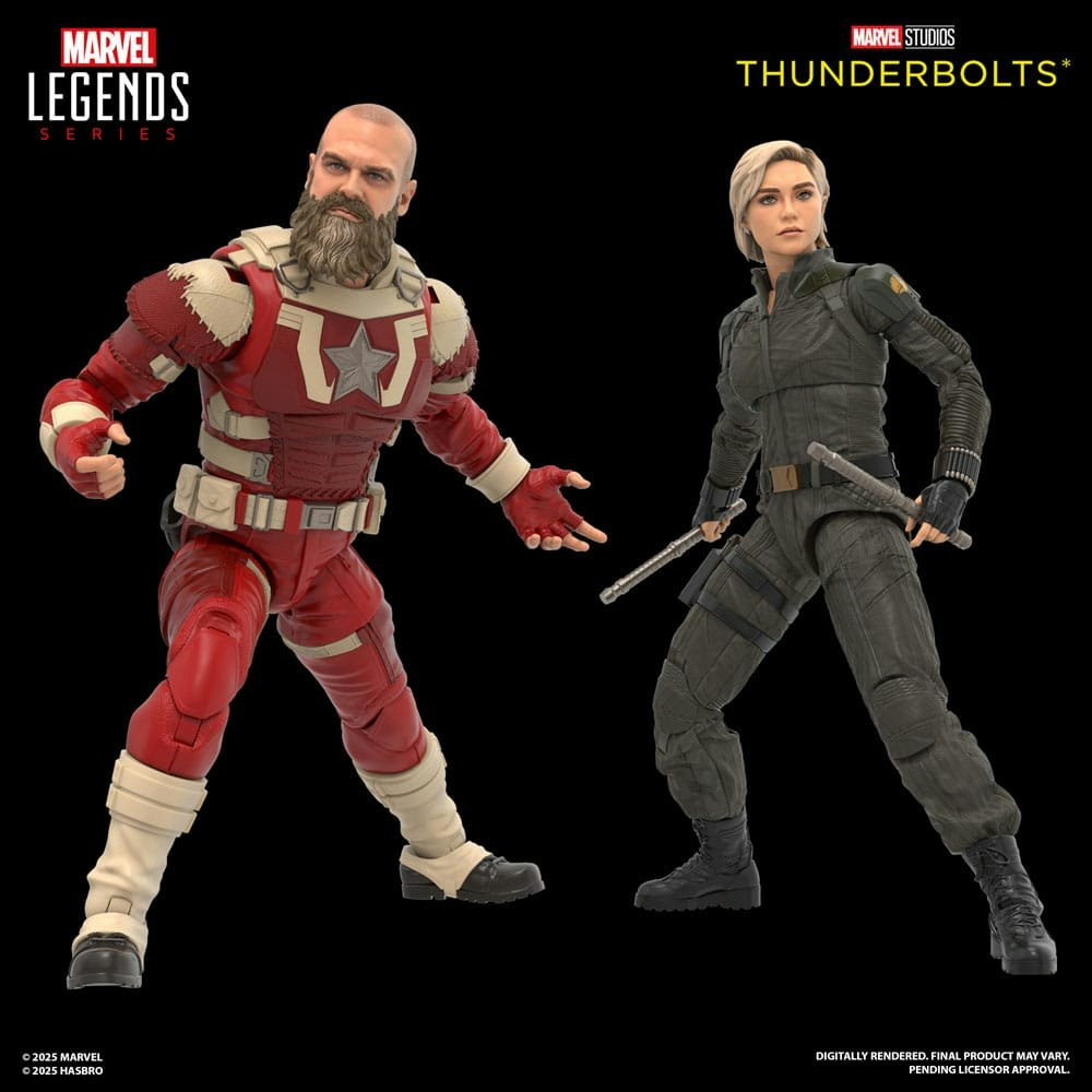 Thunderbolts Marvel Legends Action Figure 2-Pack Yelena Belova & Red Guardian 15 cm (Totalpris 698,-)