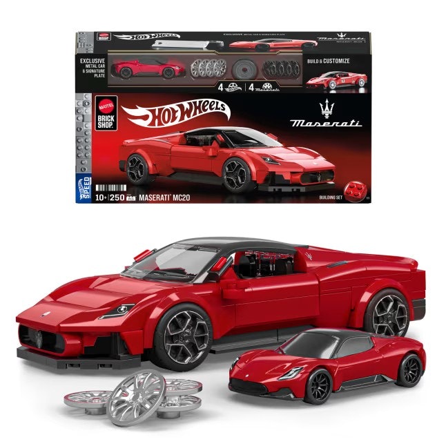 Mattel Brick Shop Hot Wheels Speed series Maserati MC20 (Totalpris 395,-)