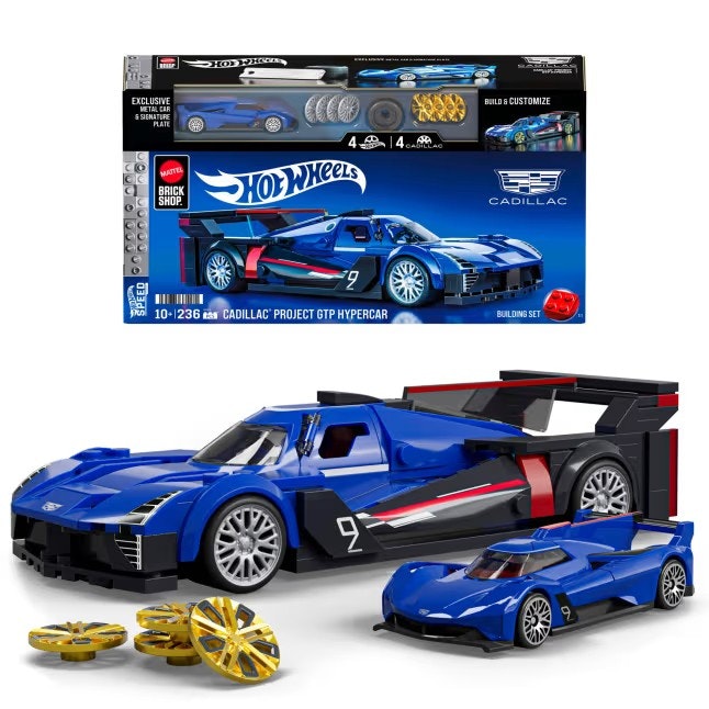 Mattel Brick Shop Hot Wheels Speed series Cadillac GTP (Totalpris 395,-)