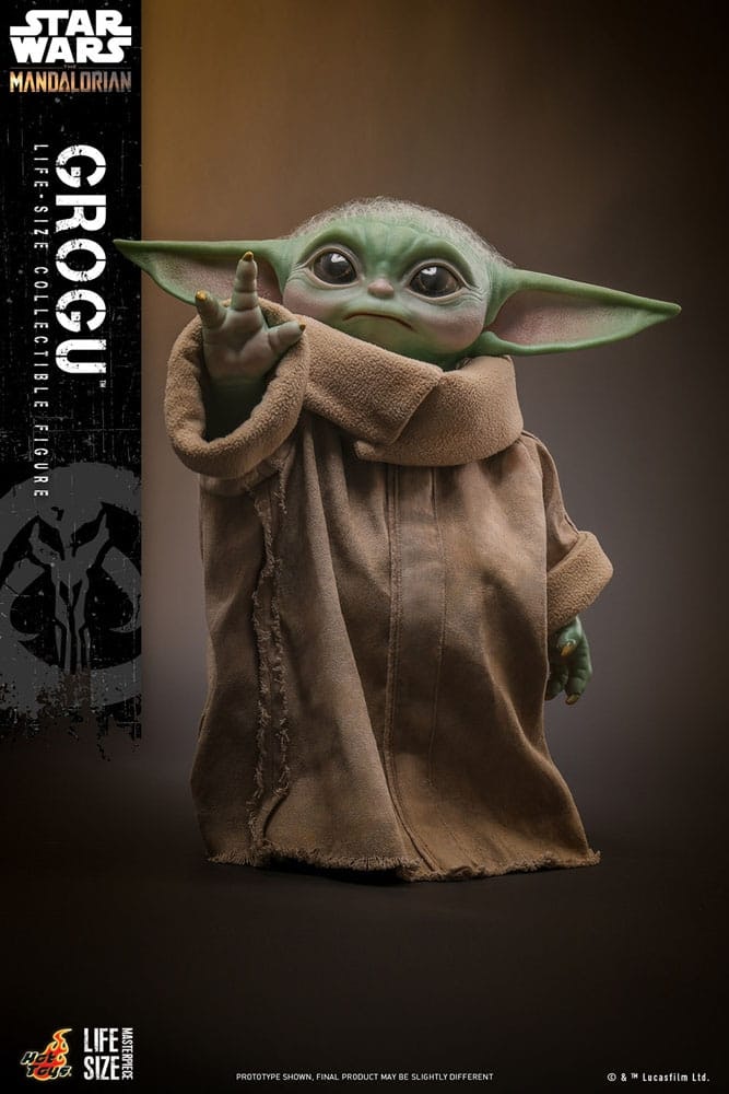 Star Wars: The Mandalorian Life-Size Masterpiece Actionfigur Grogu 37 cm Hot Toys (Totalpris 4.495,-)