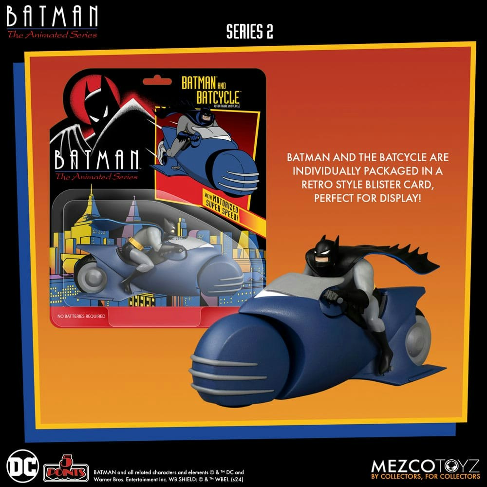 Batman: The Animated Series Batman & Batcycle 10 cm (Totalpris 479,-)