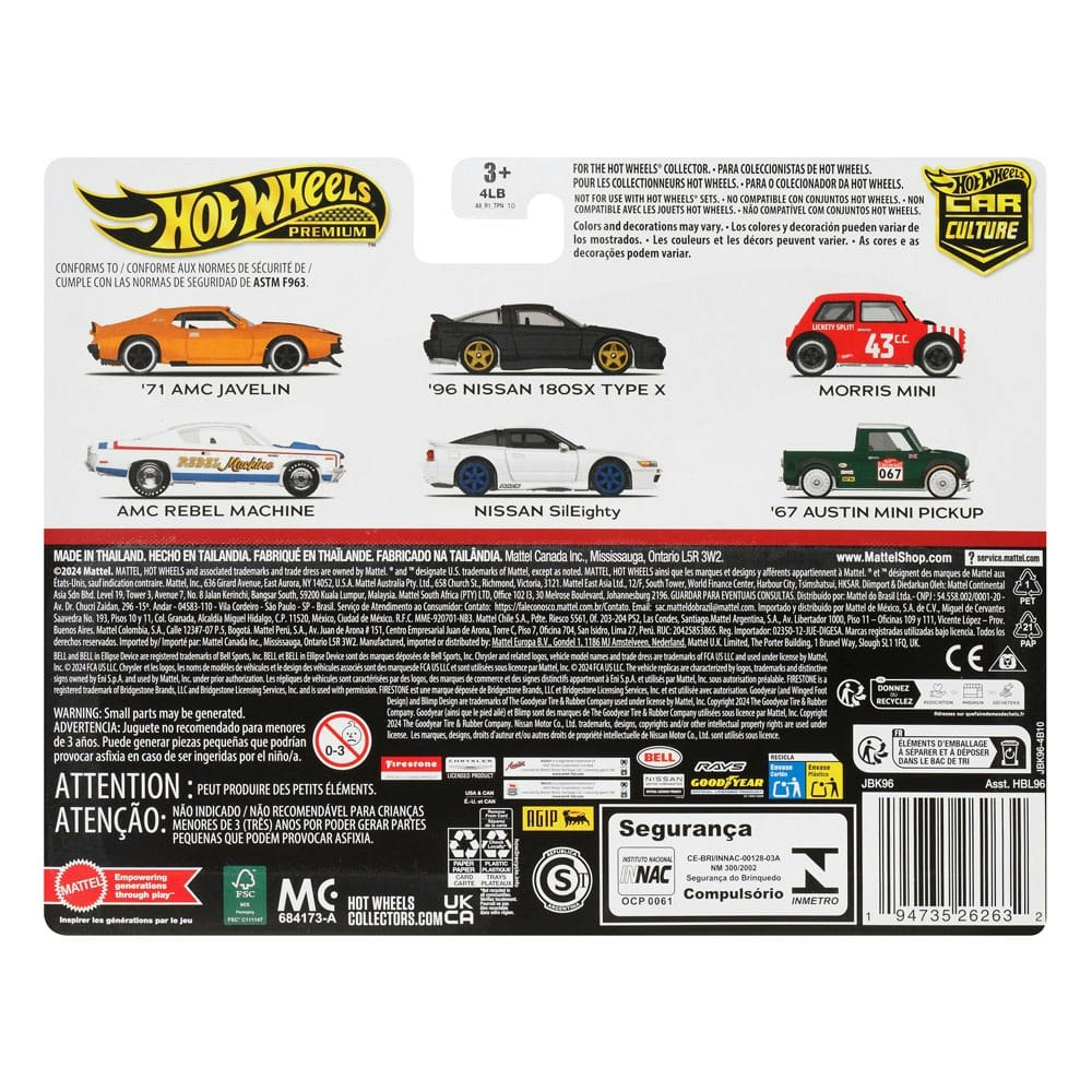 Car Culture 2-Pack 1996 Nissan 180SX Type X og Nissan SilEighty (Totalpris 298,-)