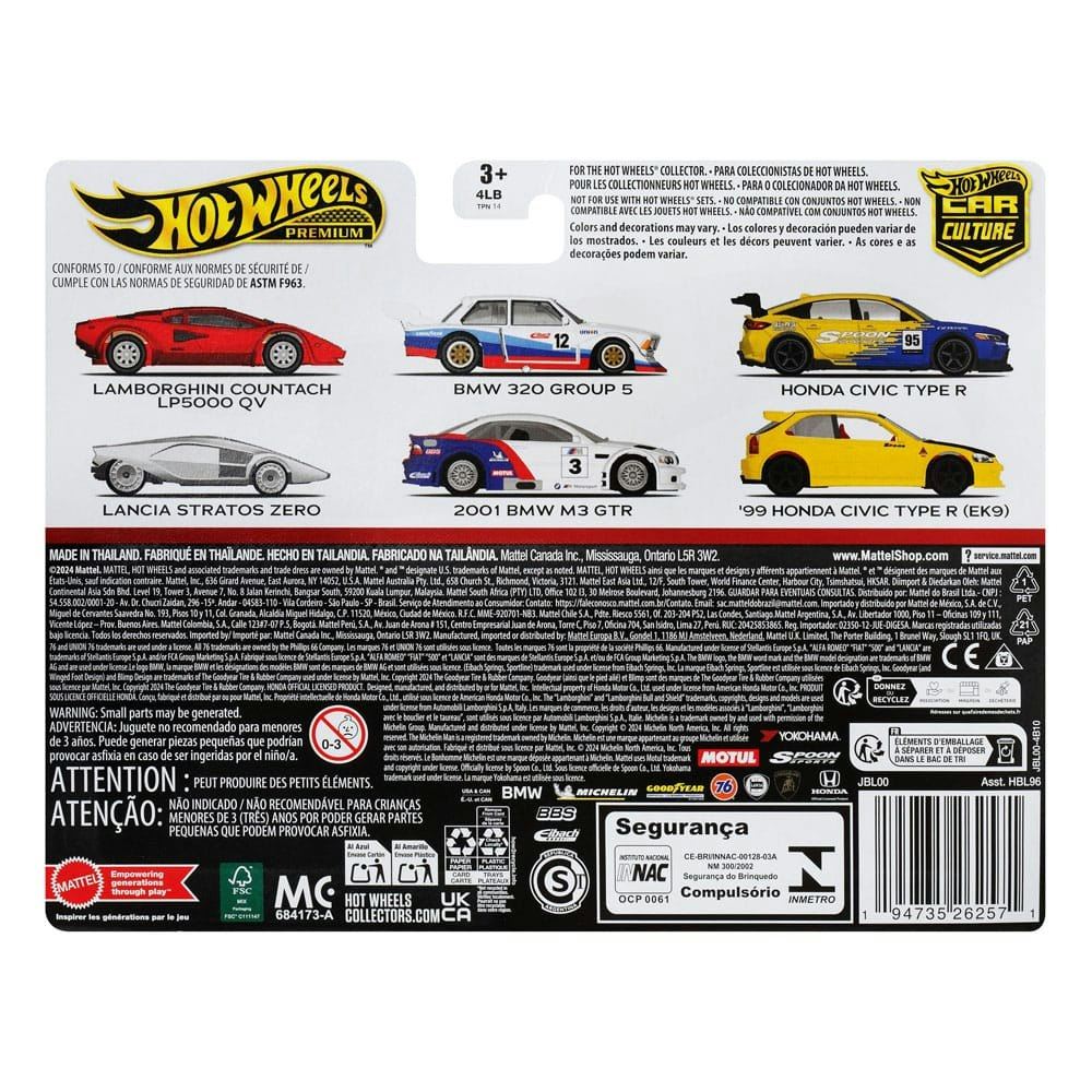 Car Culture 2-Pack 1999 Honda Civic Type R (EK9) & Honda Civic Type R (Totalpris 298,-)