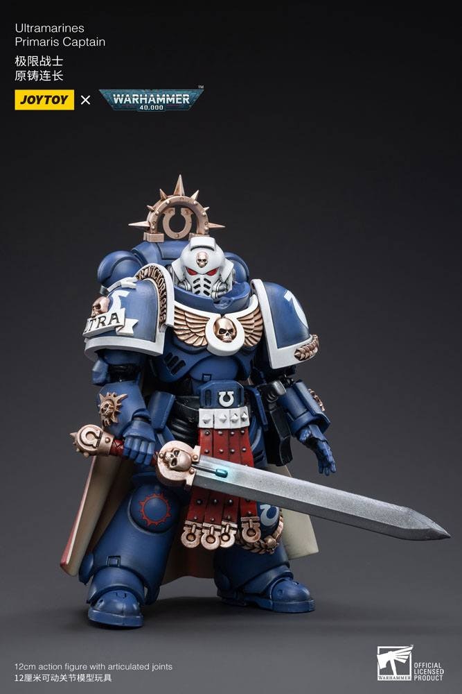 Warhammer 40k Action Figure 1/18 Ultramarines Primaris Captain 12 cm (Totalpris 579,-)