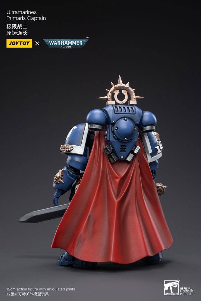 Warhammer 40k Action Figure 1/18 Ultramarines Primaris Captain 12 cm (Totalpris 579,-)