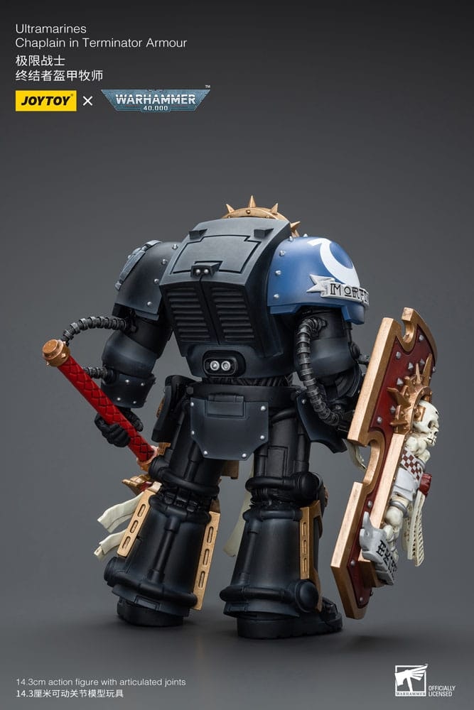 Warhammer 40k Action Figure 1/18 Ultramarines Chaplain in Terminator Armour 12 cm (Totalpris 898,-)