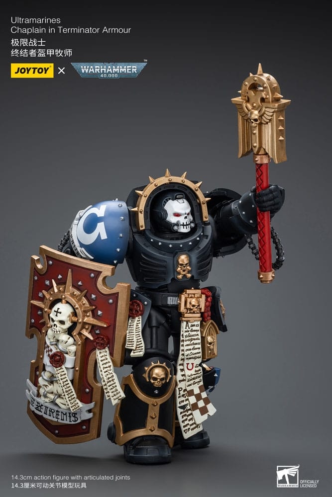 Warhammer 40k Action Figure 1/18 Ultramarines Chaplain in Terminator Armour 12 cm (Totalpris 898,-)