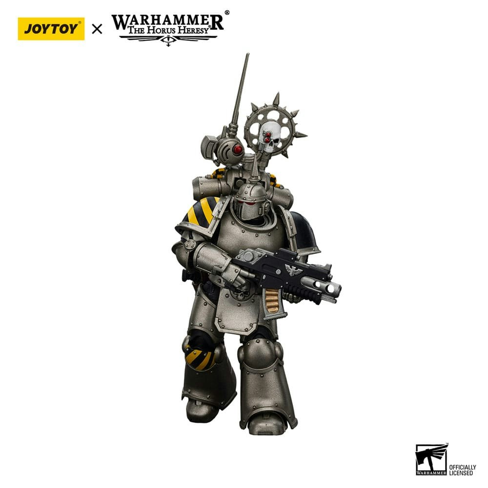 Warhammer The Horus Heresy Action Figure 1/18 lron Warriors MKlIl Tactical Legionary with Nuncio-vox 12 cm (Totalpris 539-)