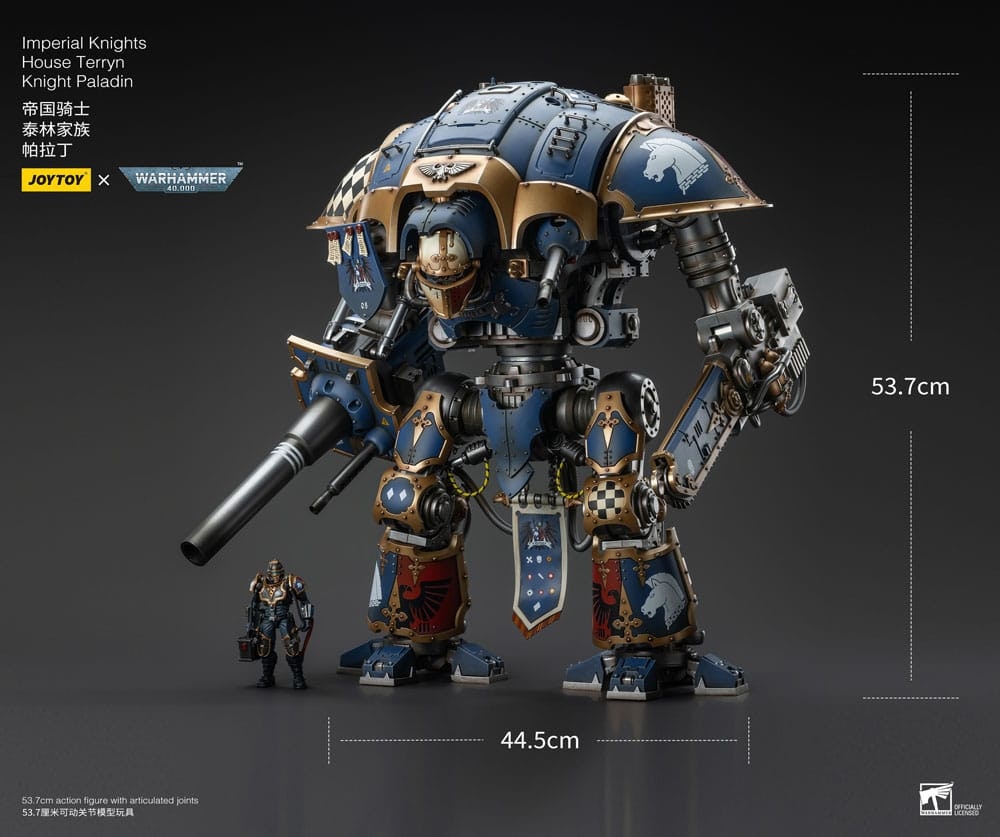 Warhammer 40k Action Figure 1/18 Imperial Knights House Terryn Knight Paladin 54 cm (Totalpris 6.995,-)