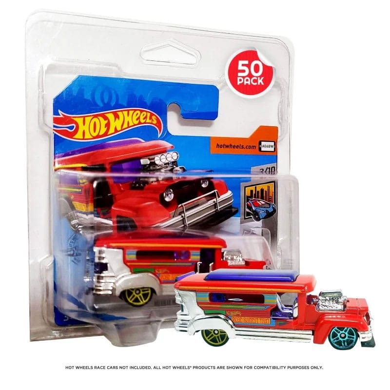 Pet Blisters 50-Pack for Hot Wheels Short Card (Totalpris 449,-)