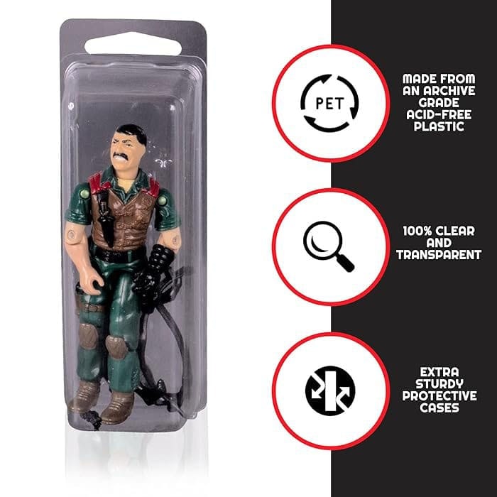 Clamshell PET Protectors 50-Pack for Action Figures (Totalpris 339,-)