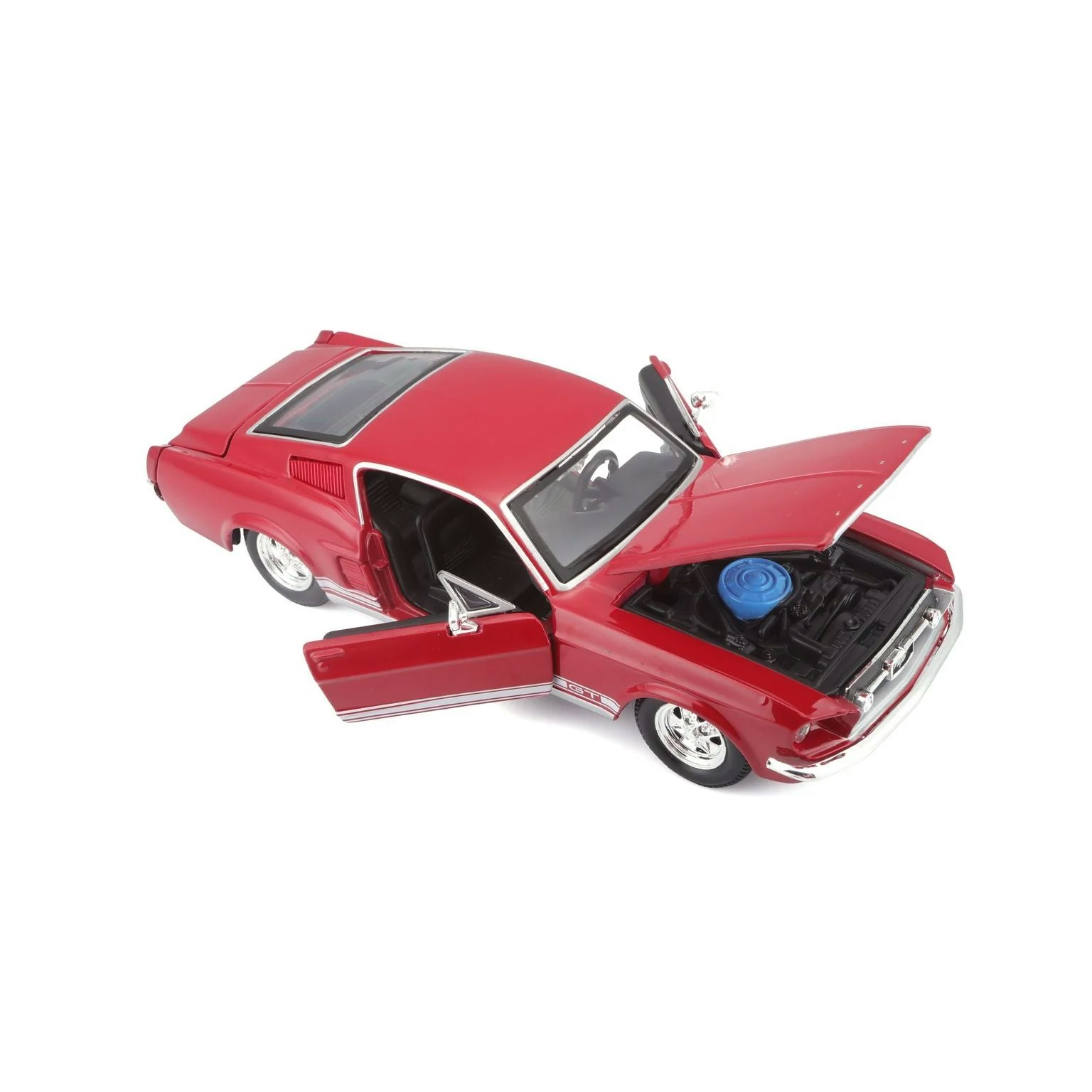 Ford Mustang GT 1967 Rød 1:24
