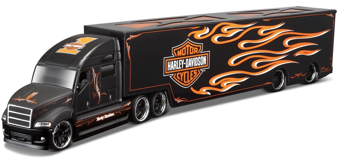 Harley-Davidson 1:64 Highway Hauler Truck Flammelakkert