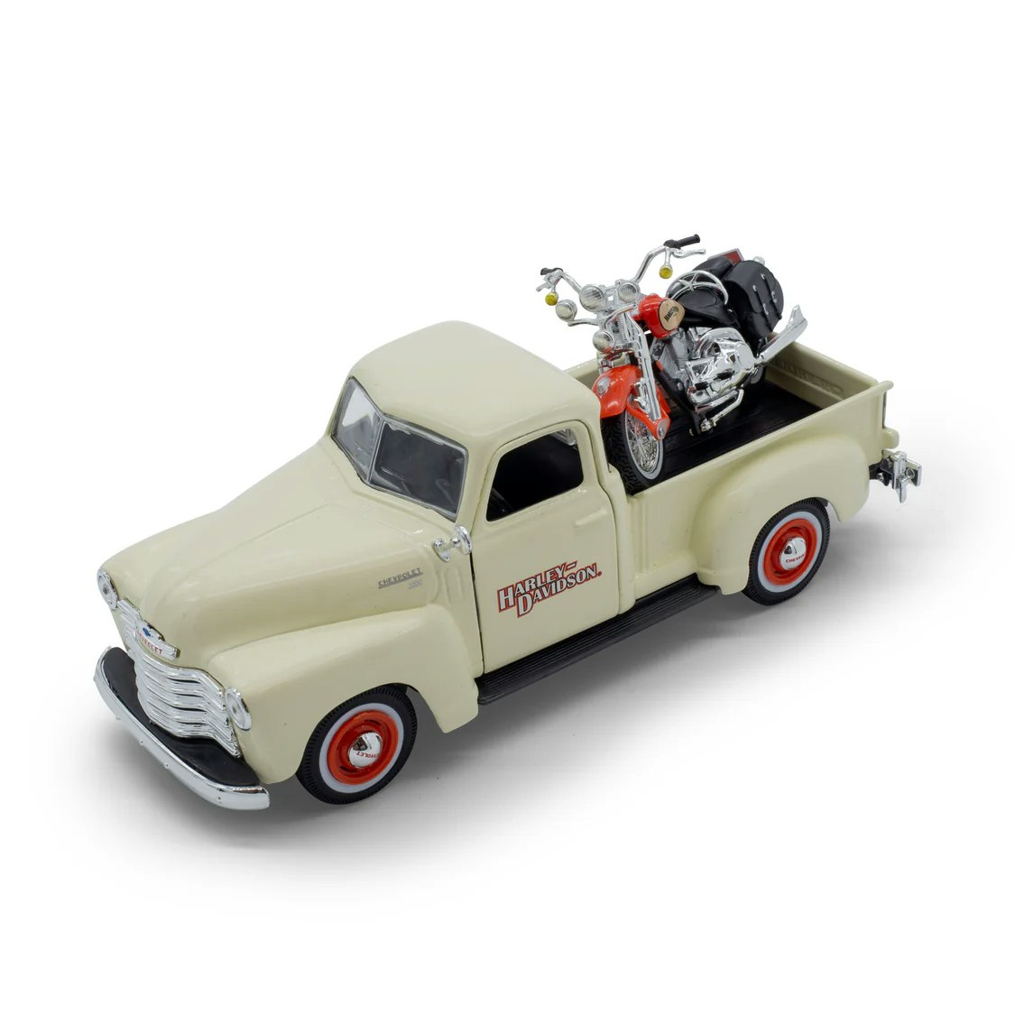 Harley-Davidson 1:24 Chevy 3100 + 1:25 FLSTS Heritage Springer