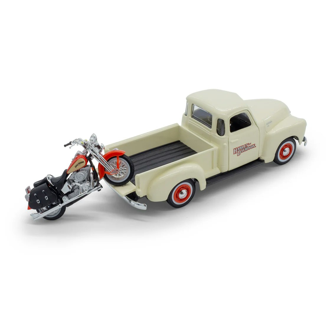 Harley-Davidson 1:24 Chevy 3100 + 1:25 FLSTS Heritage Springer