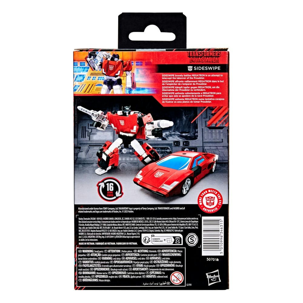 Transformers: Devastation Studio Series Deluxe Class Action Figure Sideswipe 11 cm (Totalpris 379,-)