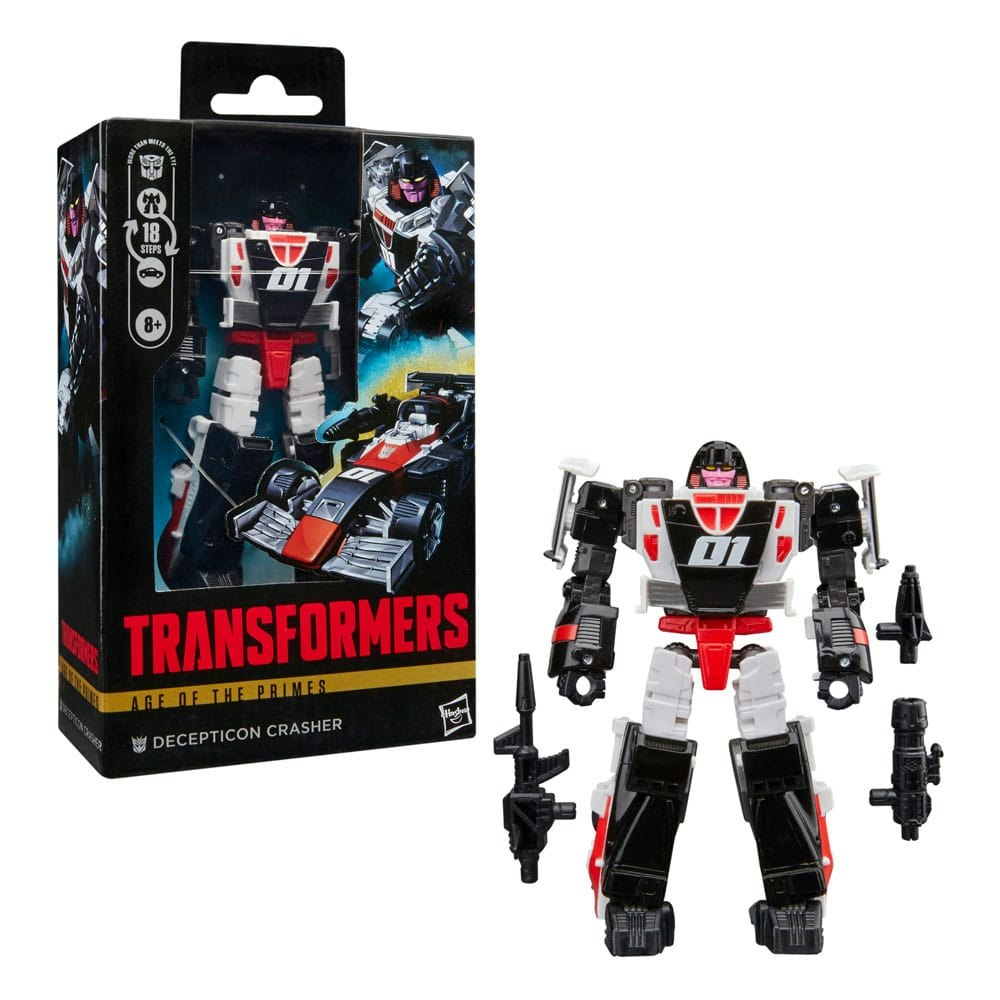 Transformers Age of the Primes Deluxe Class Action Figure Decepticon Crasher 14 cm (Totalpris 379,-)