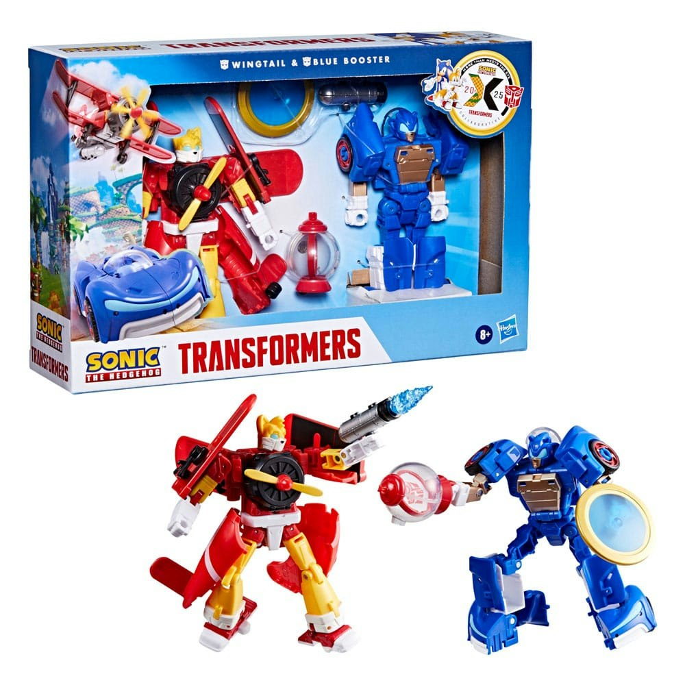 Sonic the Hedgehog x Transformers Action Figure Wingtail & Blue Booster 13 cm (Totalpris 798,-)