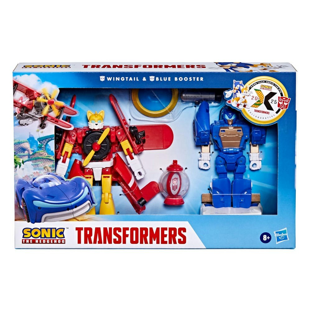 Sonic the Hedgehog x Transformers Action Figure Wingtail & Blue Booster 13 cm (Totalpris 798,-)