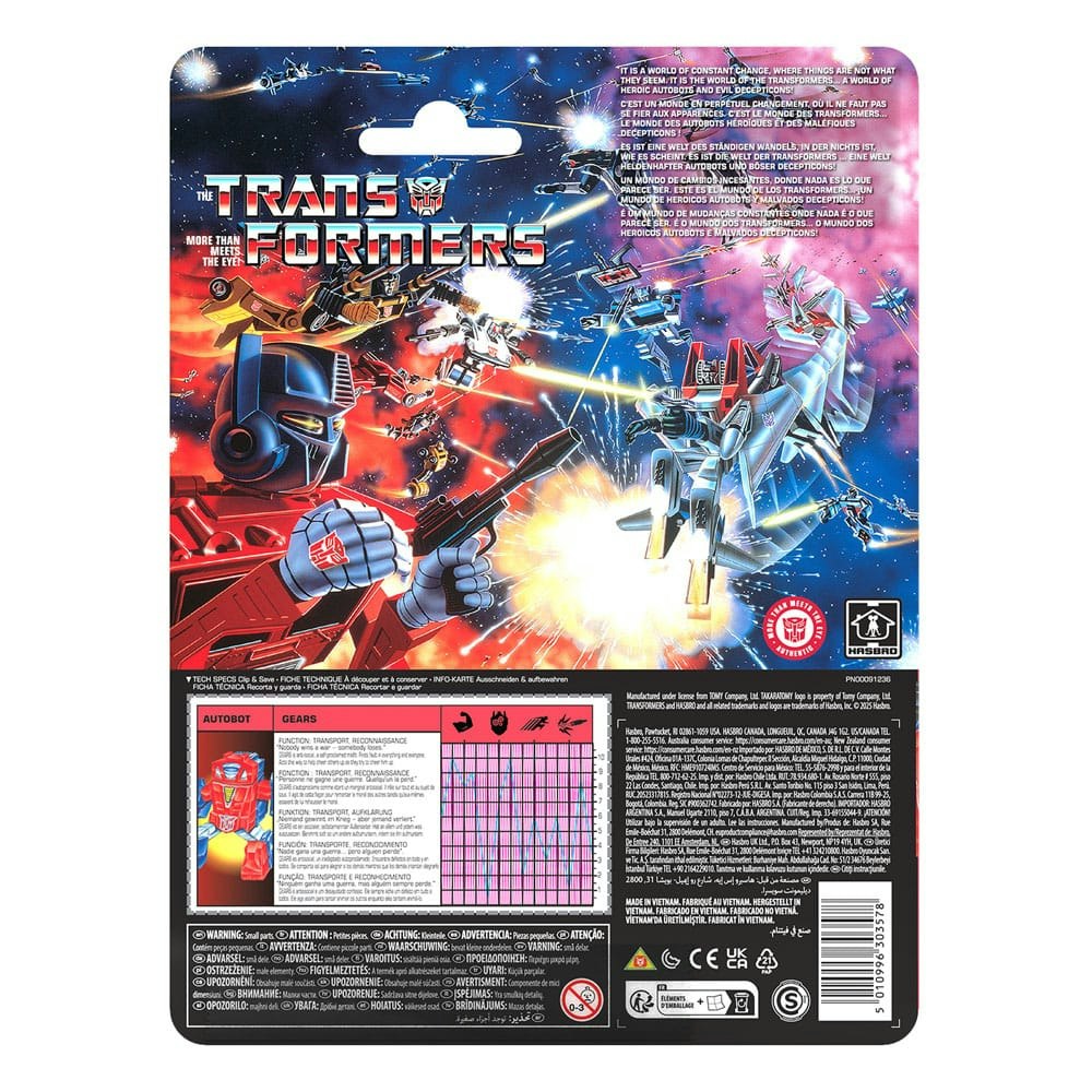 The Transformers Retro G1 Action Figure Autobot Gears 12 cm (Totalpris 379,-)
