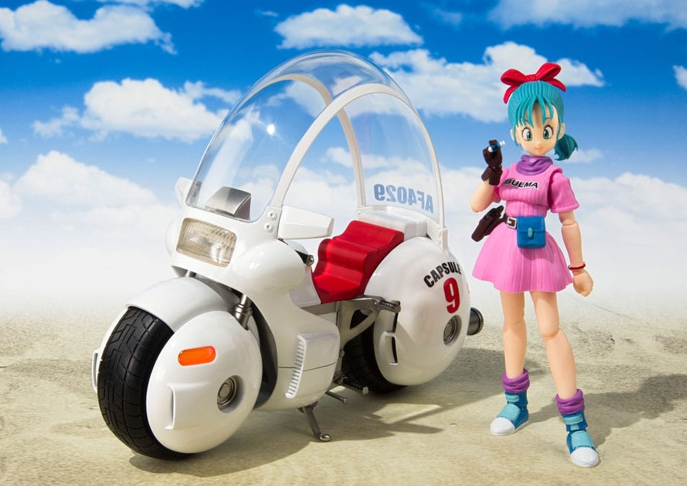 Dragon Ball S.H. Figuarts Vehicle with Figure Bulma's Motorcycle Hoipoi Capsule No. 9 17 cm (totalpris 899,-)
