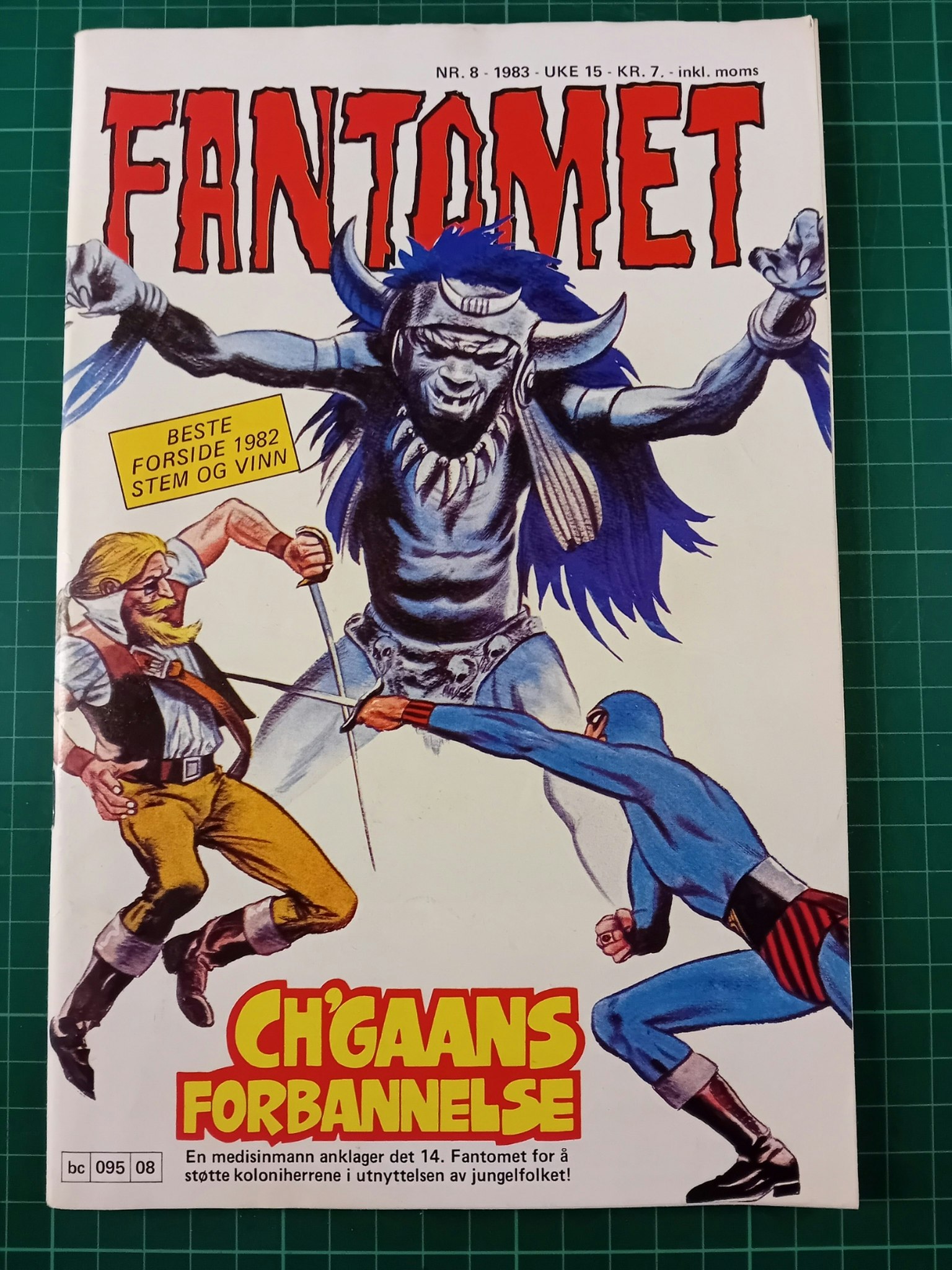 Fantomet 1983 - 08 m/klistremerke