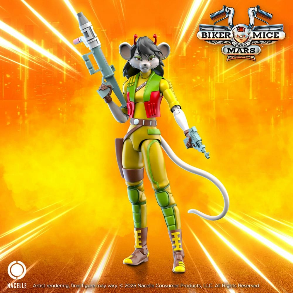 Biker Mice From Mars Action Figure Carbine 23 cm (Totalpris 699,-)