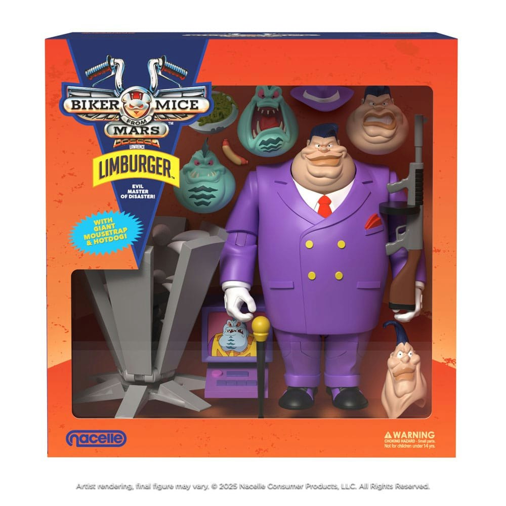 Biker Mice From Mars Action Figure Limburger 23 cm (Totalpris 699,-)