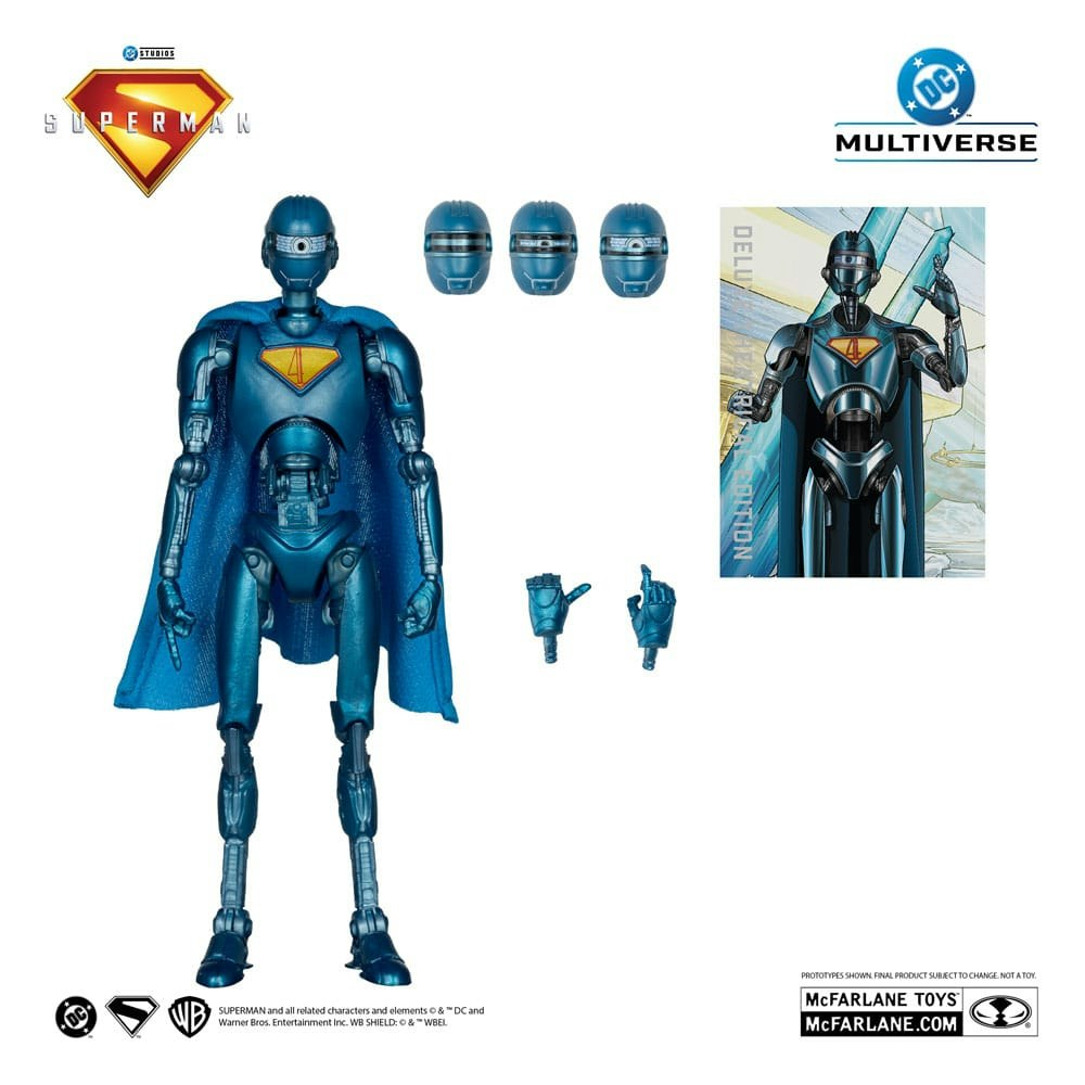 Superman (2025) DC Multiverse Deluxe Action Figure Superman Robot (Red Platinum Edition) 18 cm (Totalpris 498,-)