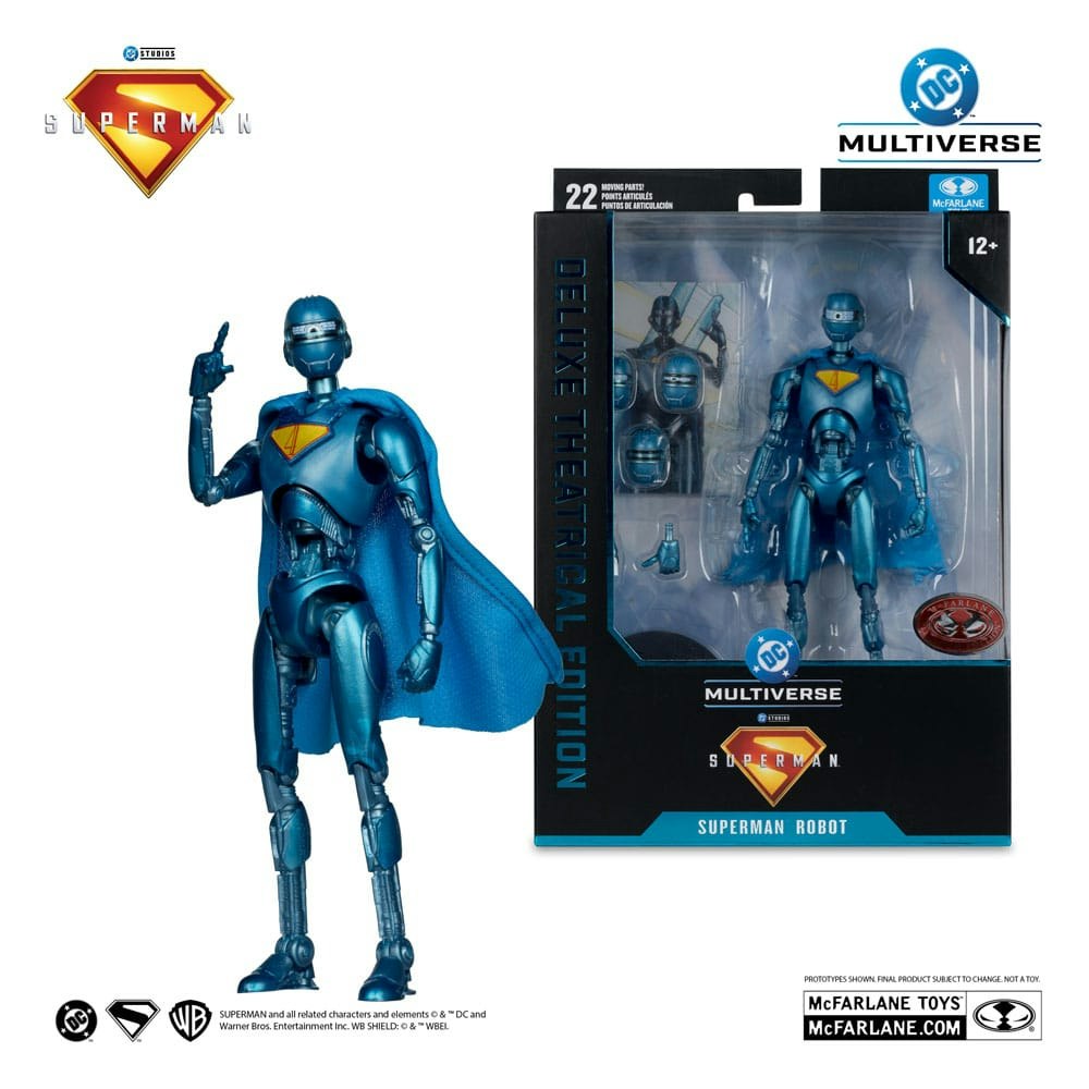 Superman (2025) DC Multiverse Deluxe Action Figure Superman Robot (Red Platinum Edition) 18 cm (Totalpris 498,-)